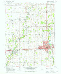 Greenfield Indiana Historical topographic map, 1:24000 scale, 7.5 X 7.5 Minute, Year 1962