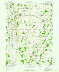 Greens Fork Indiana Historical topographic map, 1:24000 scale, 7.5 X 7.5 Minute, Year 1960