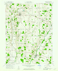 Greens Fork Indiana Historical topographic map, 1:24000 scale, 7.5 X 7.5 Minute, Year 1960
