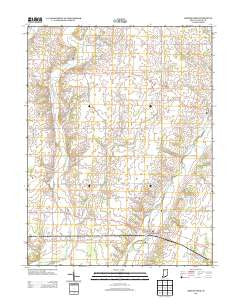 Greens Fork Indiana Historical topographic map, 1:24000 scale, 7.5 X 7.5 Minute, Year 2013
