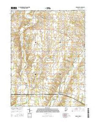 Greens Fork Indiana Current topographic map, 1:24000 scale, 7.5 X 7.5 Minute, Year 2016