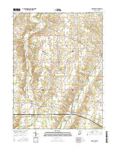 Greens Fork Indiana Current topographic map, 1:24000 scale, 7.5 X 7.5 Minute, Year 2016
