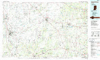 Greensburg Indiana Historical topographic map, 1:100000 scale, 30 X 60 Minute, Year 1986