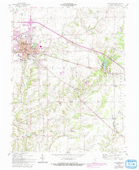 Greensburg Indiana Historical topographic map, 1:24000 scale, 7.5 X 7.5 Minute, Year 1958