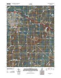 Greensburg Indiana Historical topographic map, 1:24000 scale, 7.5 X 7.5 Minute, Year 2010