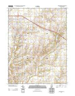 Greensburg Indiana Historical topographic map, 1:24000 scale, 7.5 X 7.5 Minute, Year 2013