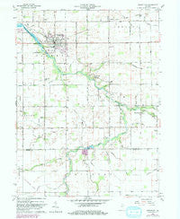 Greentown Indiana Historical topographic map, 1:24000 scale, 7.5 X 7.5 Minute, Year 1960