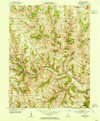 Guilford Indiana Historical topographic map, 1:24000 scale, 7.5 X 7.5 Minute, Year 1953