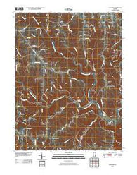 Guilford Indiana Historical topographic map, 1:24000 scale, 7.5 X 7.5 Minute, Year 2010