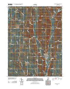 Hagerstown Indiana Historical topographic map, 1:24000 scale, 7.5 X 7.5 Minute, Year 2010