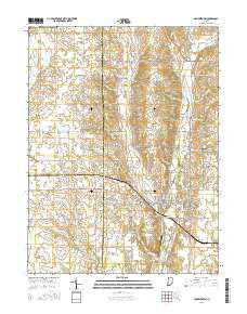 Hagerstown Indiana Current topographic map, 1:24000 scale, 7.5 X 7.5 Minute, Year 2016
