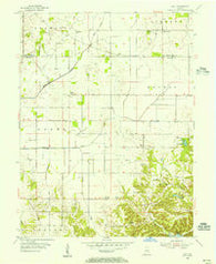 Hall Indiana Historical topographic map, 1:24000 scale, 7.5 X 7.5 Minute, Year 1955