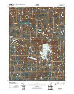 Hamilton Indiana Historical topographic map, 1:24000 scale, 7.5 X 7.5 Minute, Year 2010