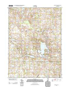 Hamilton Indiana Historical topographic map, 1:24000 scale, 7.5 X 7.5 Minute, Year 2013