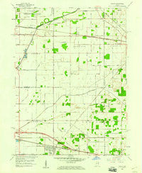 Hamlet Indiana Historical topographic map, 1:24000 scale, 7.5 X 7.5 Minute, Year 1958