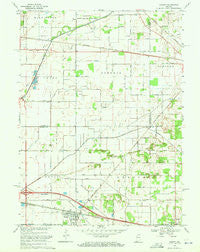 Hamlet Indiana Historical topographic map, 1:24000 scale, 7.5 X 7.5 Minute, Year 1969