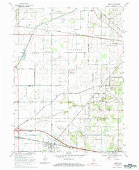Hamlet Indiana Historical topographic map, 1:24000 scale, 7.5 X 7.5 Minute, Year 1969