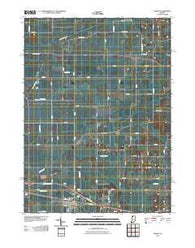 Hamlet Indiana Historical topographic map, 1:24000 scale, 7.5 X 7.5 Minute, Year 2010