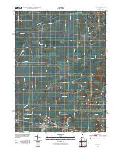 Hamlet Indiana Historical topographic map, 1:24000 scale, 7.5 X 7.5 Minute, Year 2010