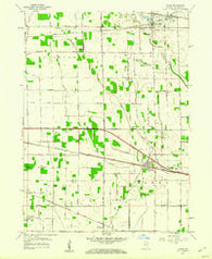 Hanna Indiana Historical topographic map, 1:24000 scale, 7.5 X 7.5 Minute, Year 1958