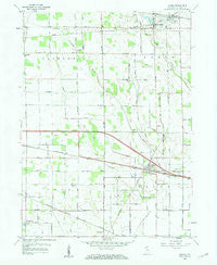 Hanna Indiana Historical topographic map, 1:24000 scale, 7.5 X 7.5 Minute, Year 1958