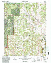 Hardinsburg Indiana Historical topographic map, 1:24000 scale, 7.5 X 7.5 Minute, Year 1993