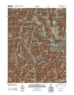 Hardinsburg Indiana Historical topographic map, 1:24000 scale, 7.5 X 7.5 Minute, Year 2011