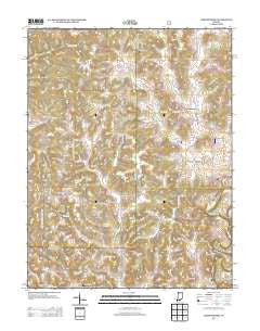 Hardinsburg Indiana Historical topographic map, 1:24000 scale, 7.5 X 7.5 Minute, Year 2013