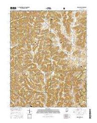 Hardinsburg Indiana Current topographic map, 1:24000 scale, 7.5 X 7.5 Minute, Year 2016