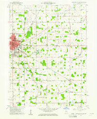 Hartford City East Indiana Historical topographic map, 1:24000 scale, 7.5 X 7.5 Minute, Year 1960