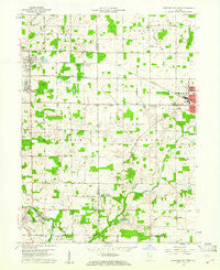 Hartford City West Indiana Historical topographic map, 1:24000 scale, 7.5 X 7.5 Minute, Year 1960