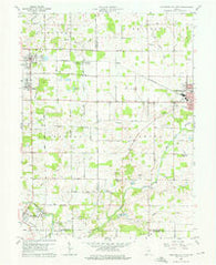 Hartford City West Indiana Historical topographic map, 1:24000 scale, 7.5 X 7.5 Minute, Year 1960