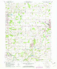 Hartford City West Indiana Historical topographic map, 1:24000 scale, 7.5 X 7.5 Minute, Year 1960