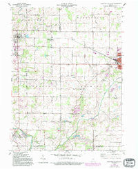 Hartford City West Indiana Historical topographic map, 1:24000 scale, 7.5 X 7.5 Minute, Year 1960