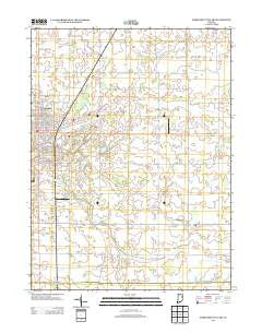 Hartford City East Indiana Historical topographic map, 1:24000 scale, 7.5 X 7.5 Minute, Year 2013