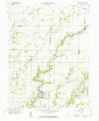 Hartsville Indiana Historical topographic map, 1:24000 scale, 7.5 X 7.5 Minute, Year 1958