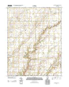 Hartsville Indiana Historical topographic map, 1:24000 scale, 7.5 X 7.5 Minute, Year 2013