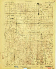 Haubstadt Indiana Historical topographic map, 1:62500 scale, 15 X 15 Minute, Year 1903