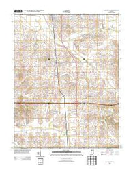 Haubstadt Indiana Historical topographic map, 1:24000 scale, 7.5 X 7.5 Minute, Year 2013