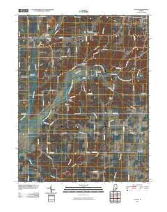 Hayden Indiana Historical topographic map, 1:24000 scale, 7.5 X 7.5 Minute, Year 2010