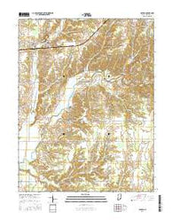 Hayden Indiana Current topographic map, 1:24000 scale, 7.5 X 7.5 Minute, Year 2016