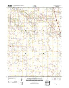 Hazelrigg Indiana Historical topographic map, 1:24000 scale, 7.5 X 7.5 Minute, Year 2013