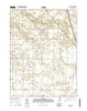 Hazelrigg Indiana Current topographic map, 1:24000 scale, 7.5 X 7.5 Minute, Year 2016