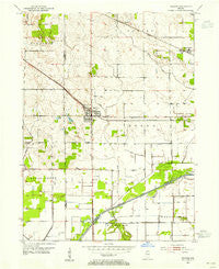 Hebron Indiana Historical topographic map, 1:24000 scale, 7.5 X 7.5 Minute, Year 1953