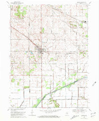 Hebron Indiana Historical topographic map, 1:24000 scale, 7.5 X 7.5 Minute, Year 1969