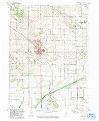 Hebron Indiana Historical topographic map, 1:24000 scale, 7.5 X 7.5 Minute, Year 1992