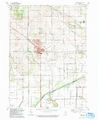 Hebron Indiana Historical topographic map, 1:24000 scale, 7.5 X 7.5 Minute, Year 1992