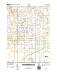 Hebron Indiana Historical topographic map, 1:24000 scale, 7.5 X 7.5 Minute, Year 2013