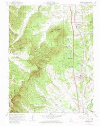 Henryville Indiana Historical topographic map, 1:24000 scale, 7.5 X 7.5 Minute, Year 1960