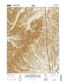 Henryville Indiana Current topographic map, 1:24000 scale, 7.5 X 7.5 Minute, Year 2016